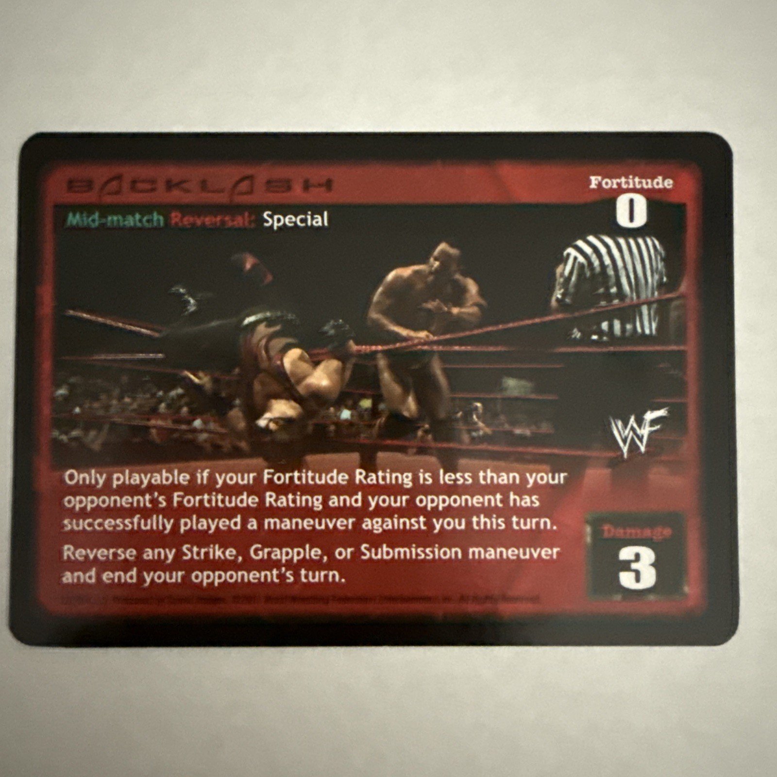 WWE WWF Raw Deal CCG – Backlash w/The Rock And Kane. RARE