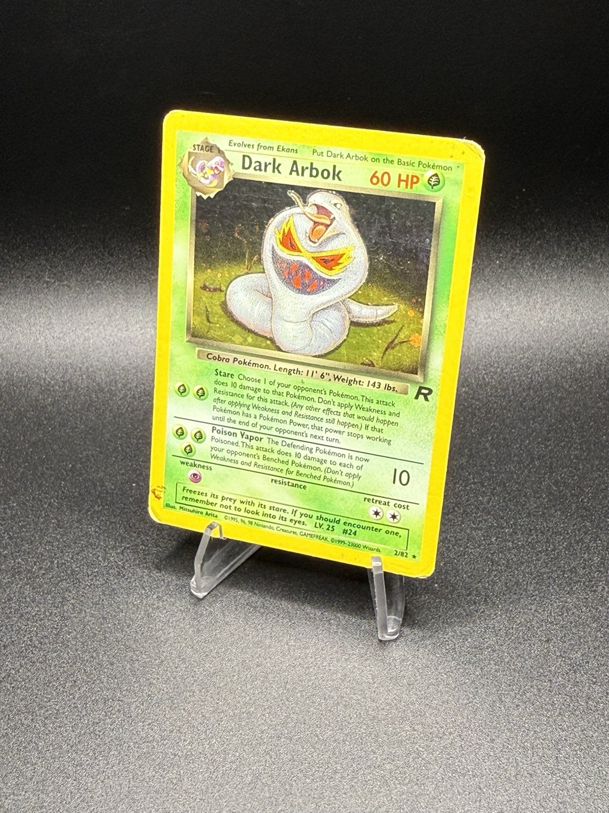 Pokemon Dark Arbok 2/82 Team Rocket Holo