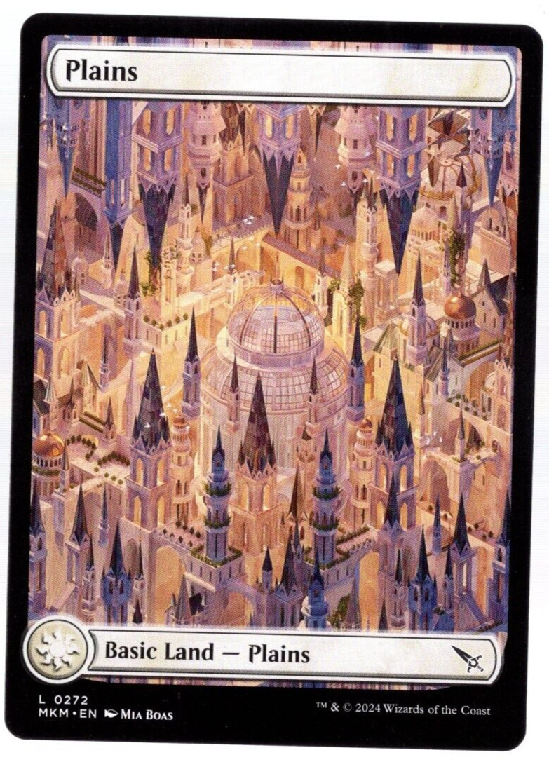 Plains 0272 Non Foil Full Art Land Murders at Karlov Manor MTG Near Mint
