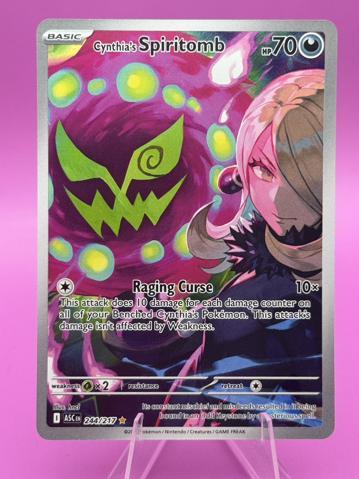 Pokemon TCG Cynthia’s Spiritomb 244/217 Ascended Heroes English IR NM Card