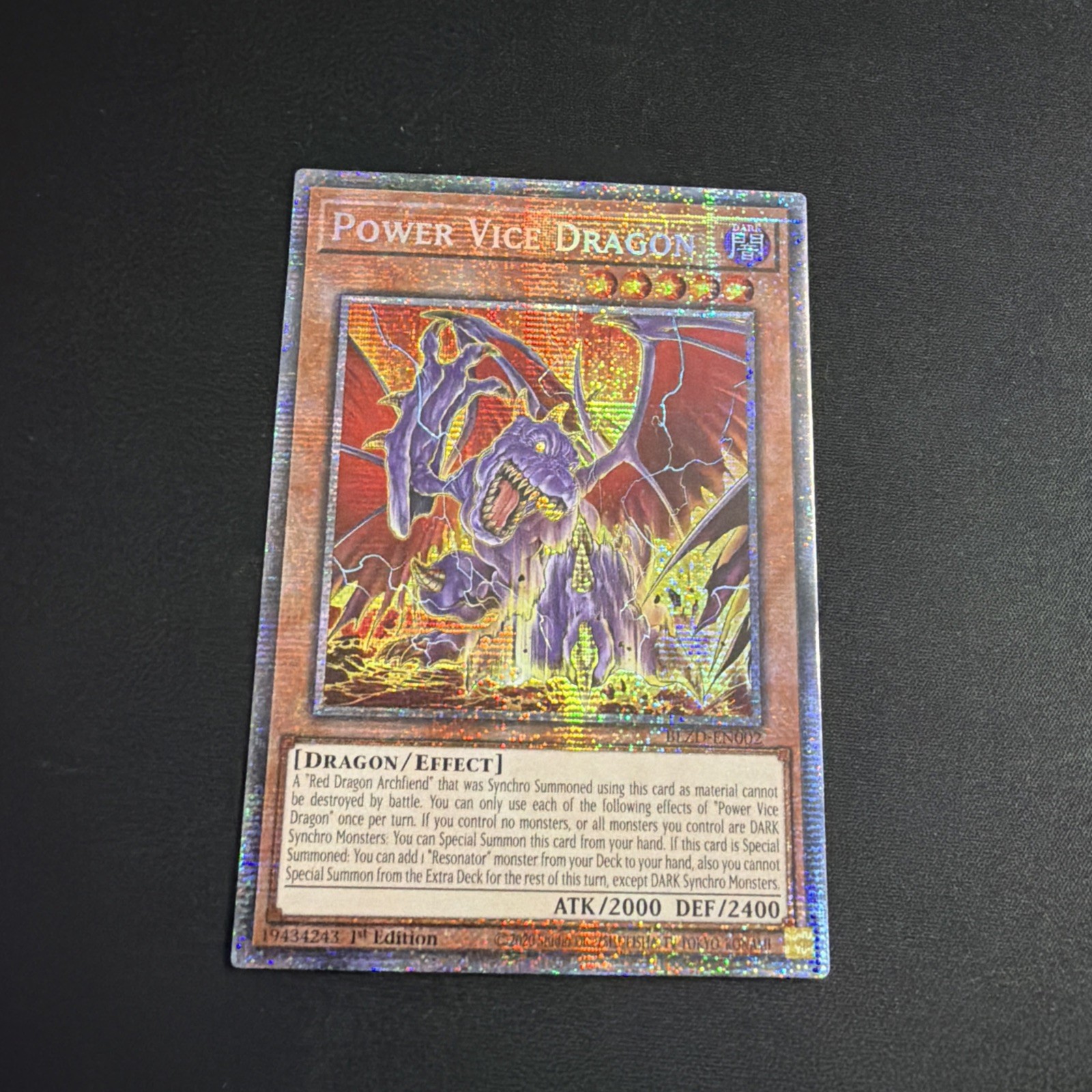 Power Vice Dragon (Starlight Rare) BLZD-EN002 Blazing Dominion 1st Edition
