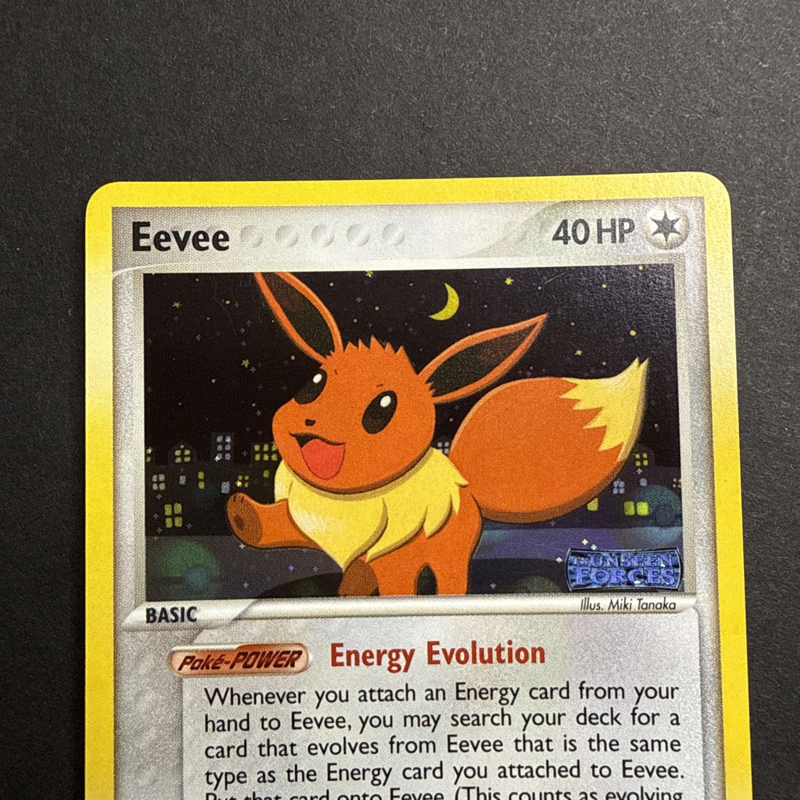 Eevee 55/115 Reverse Holo EX Unseen Forces STAMPED 2005 Pokemon TCG NM