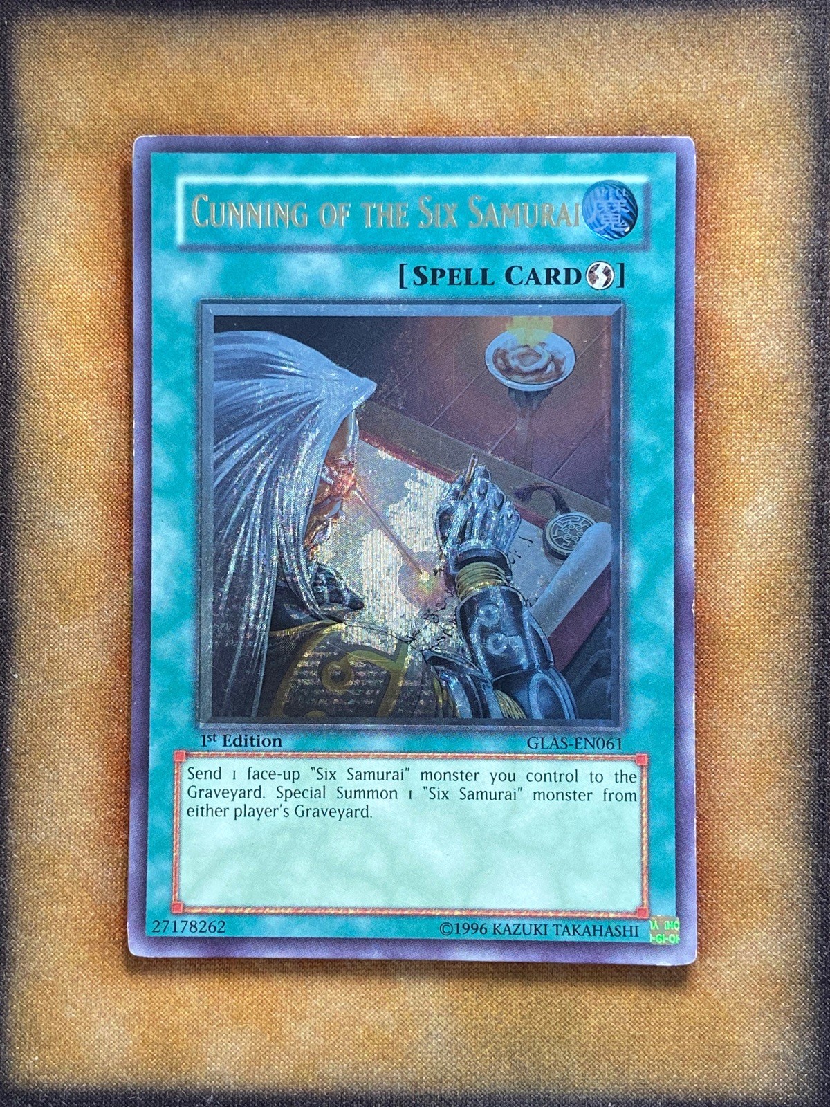 Yugioh Cunning of the Six Samurai GLAS-EN061 Ultimate Rare 1st Ed LP