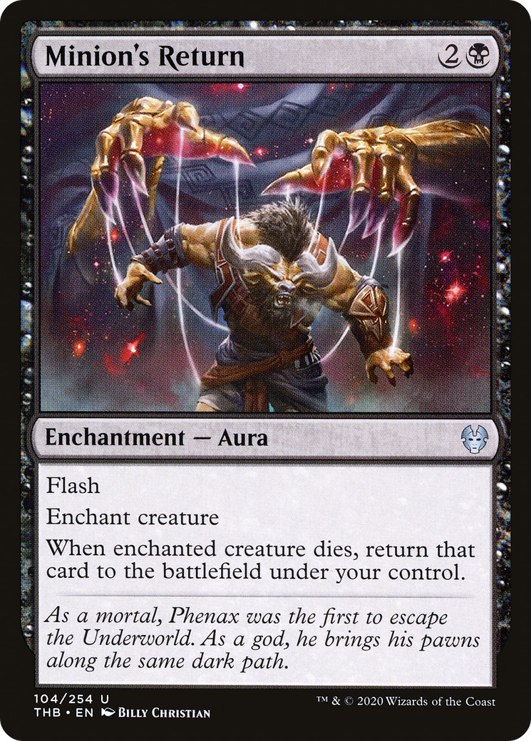 MINION’S RETURN ~mtg NM-M Theros Beyond Death Unc x4