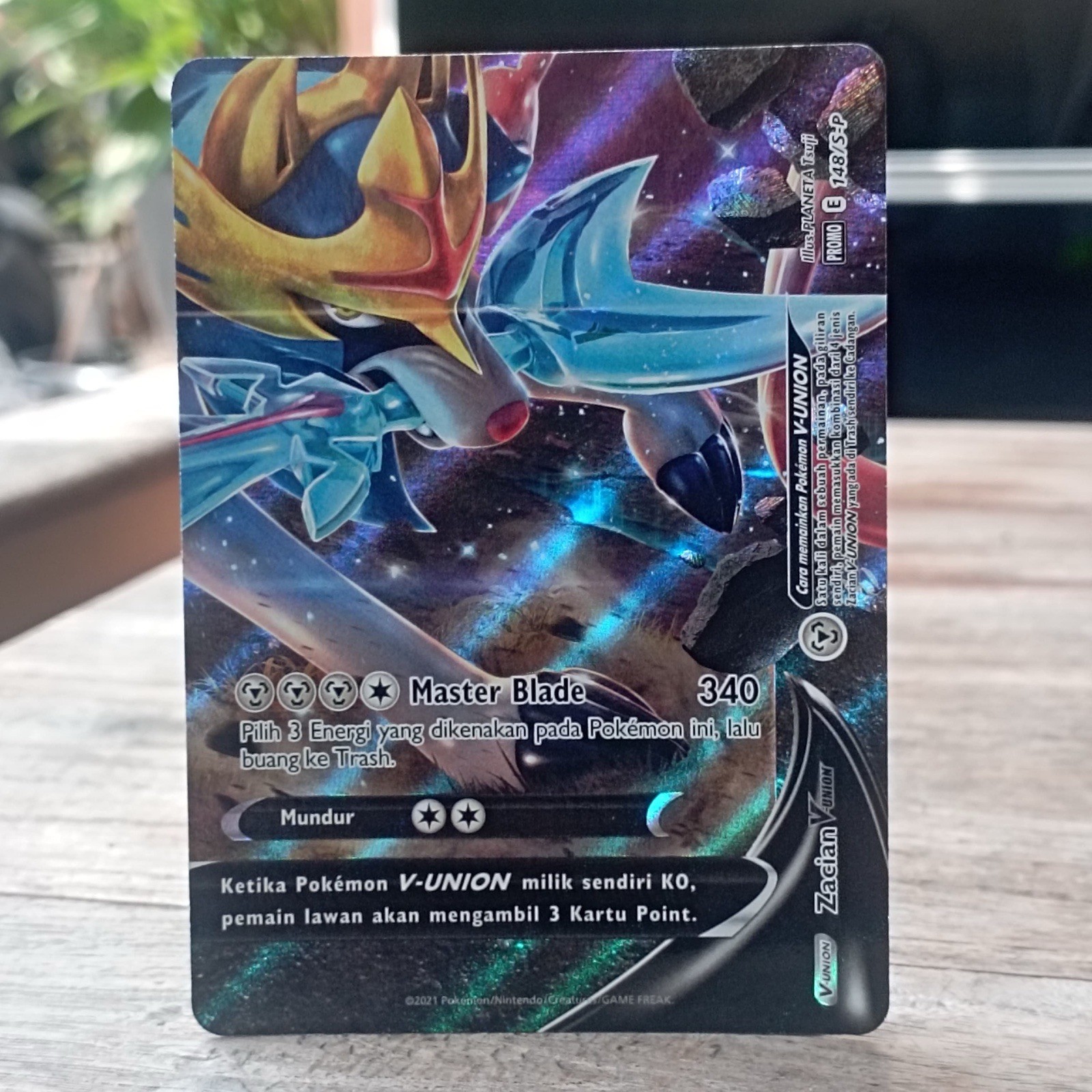 3 Sets Pokemon V-UNION Promo Mewtwo Zacian Greeninja Promo Pokemon TCG indonesia