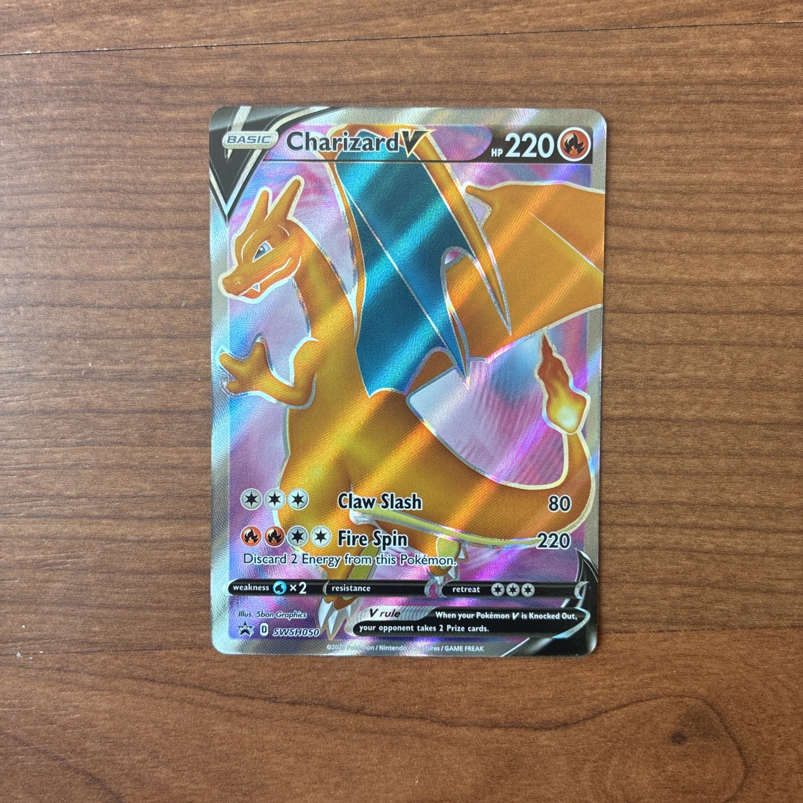 2020 Pokemon TCG Charizard V SWSH050 Black Star Promo
