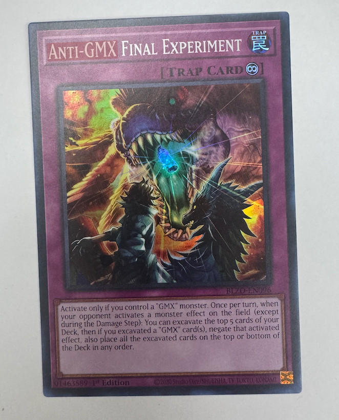 Anti-GMX Final Experiment – BLZD-EN096 – Super Rare – Blazing Dominion – NM/M