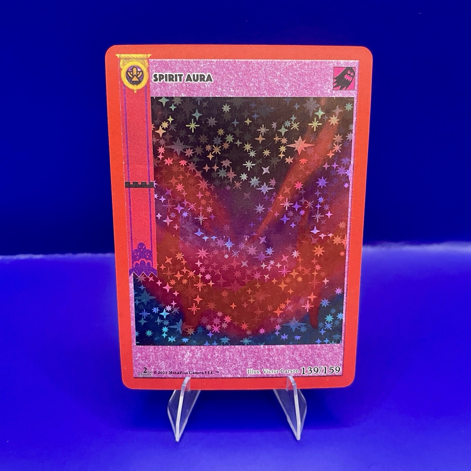 MetaZoo TCG Spirit Aura Holo 139/159 Cryptid Nation 2nd Ed Spellbook NM/M