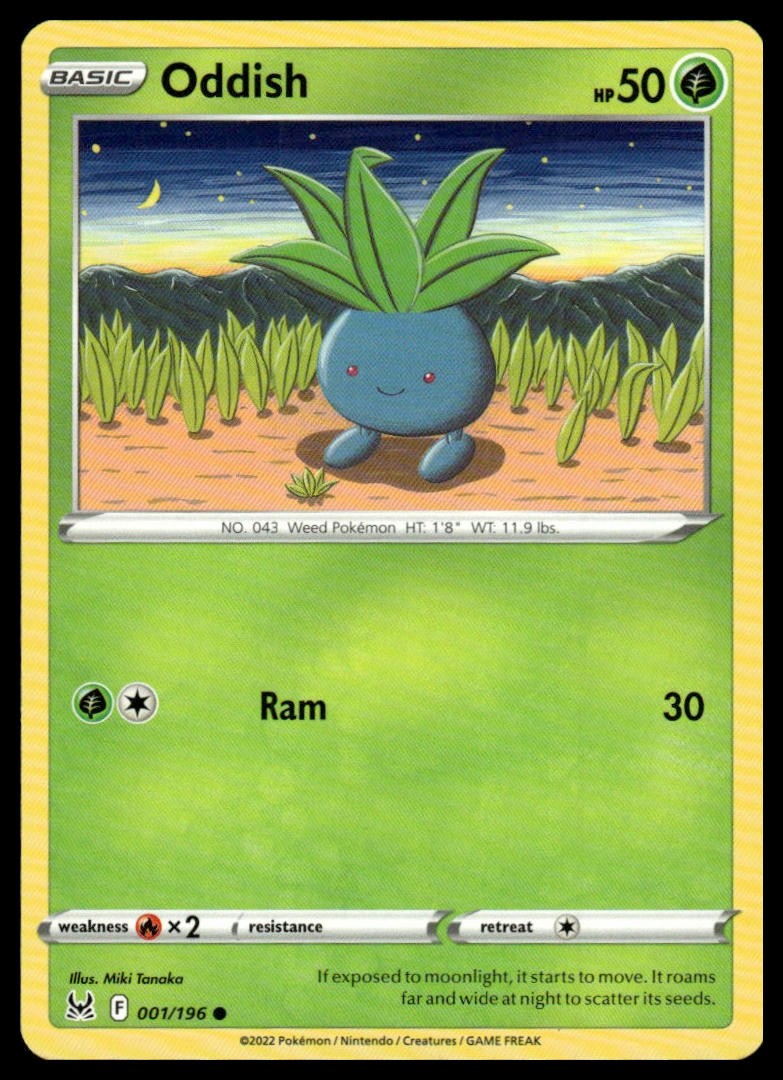 SWSH11: Lost Origin #001/196 Oddish