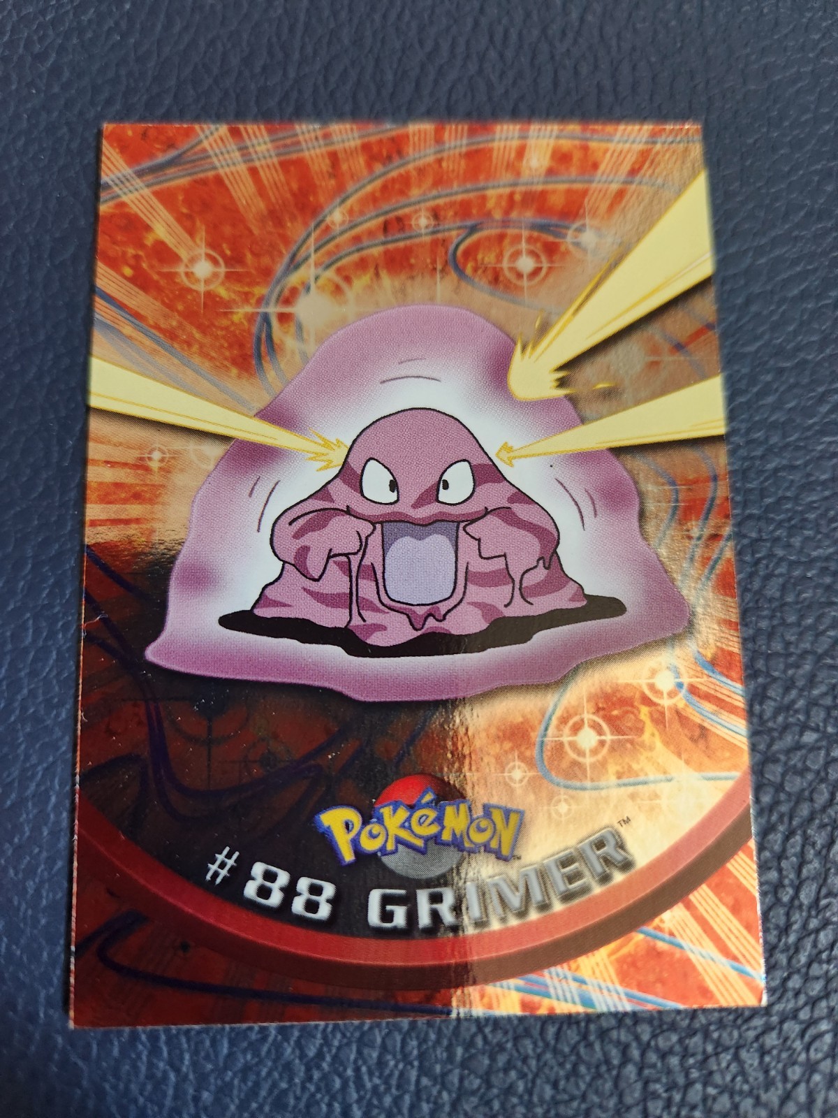 2000 Topps Pokémon Blue Logo: Grimer Foil #88 – LP