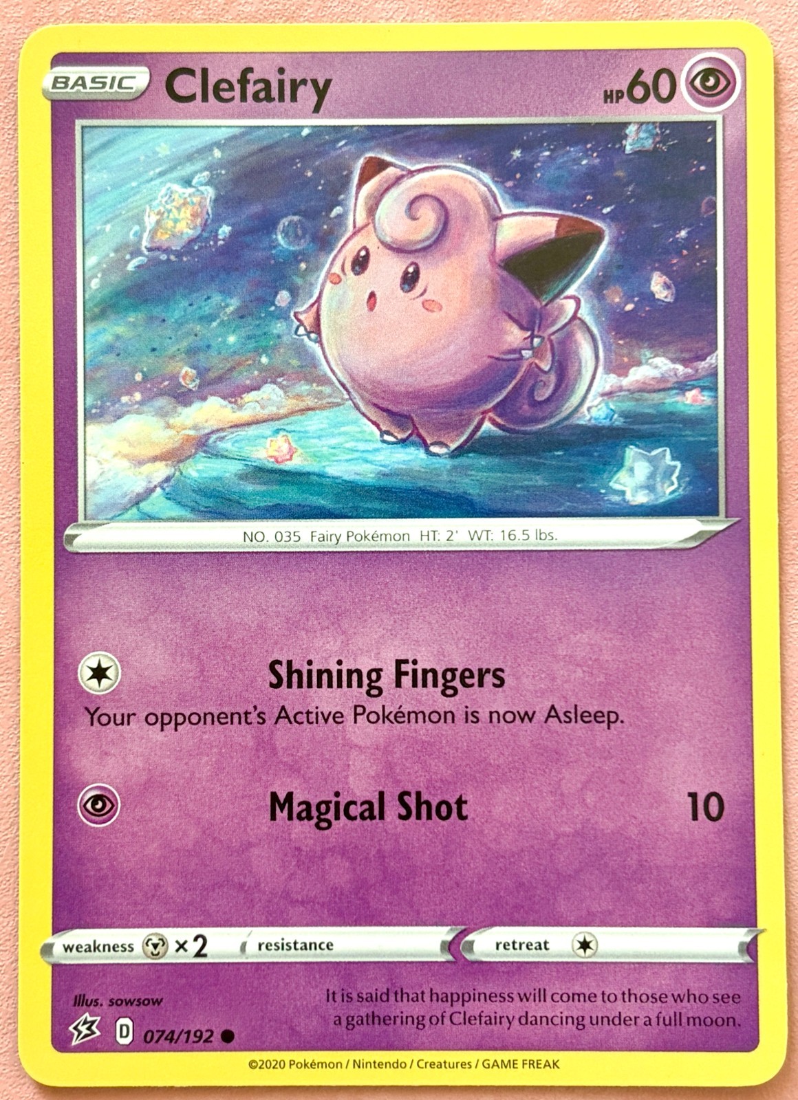 Clefairy~Cute Pokemon Cards~ Pretty in Pink & Pastel Gallery~ Pink Pokemon