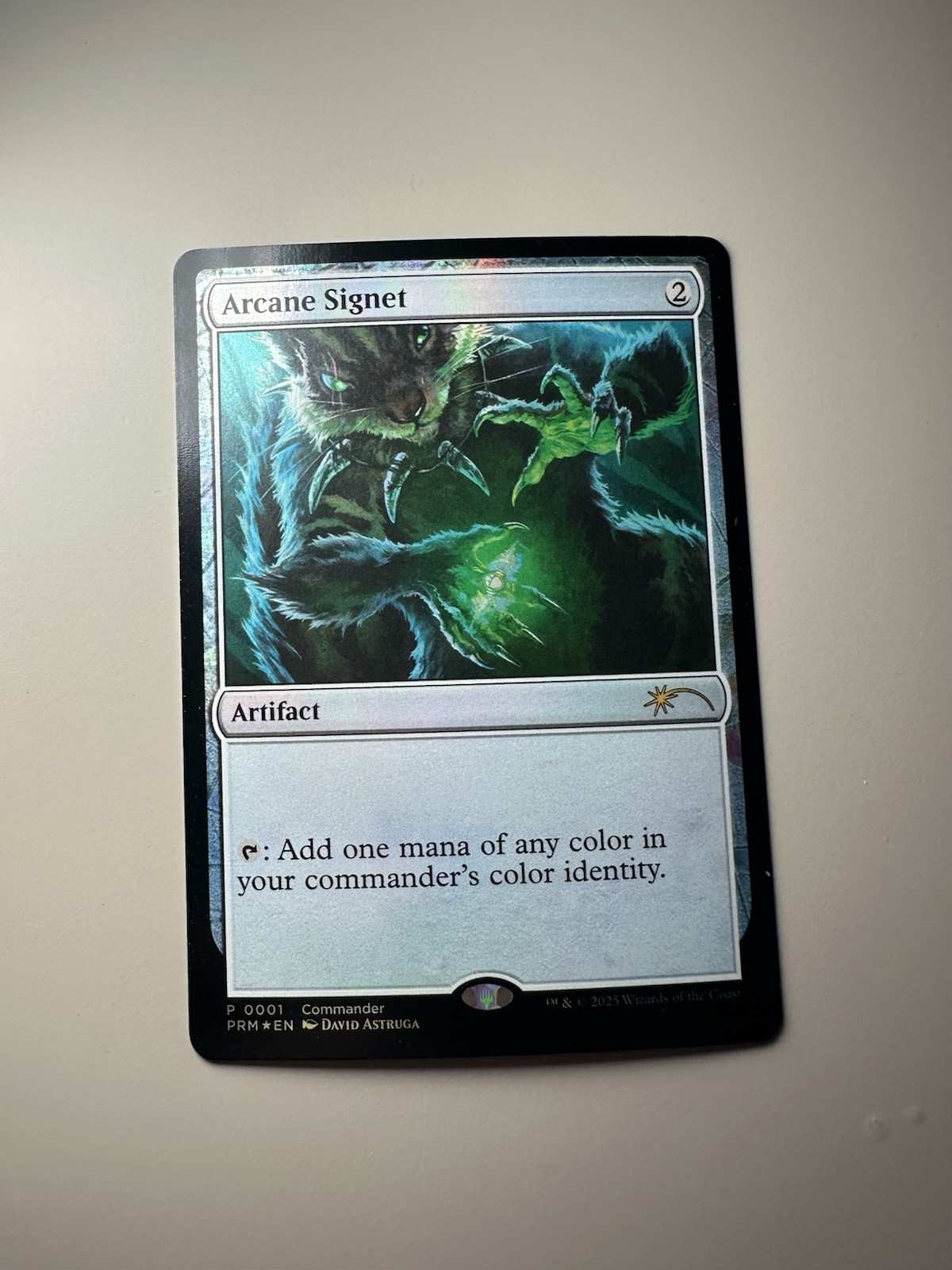 Arcane signet (command fest 2025) – Foil – English – MTG CommandFest 2025 promo