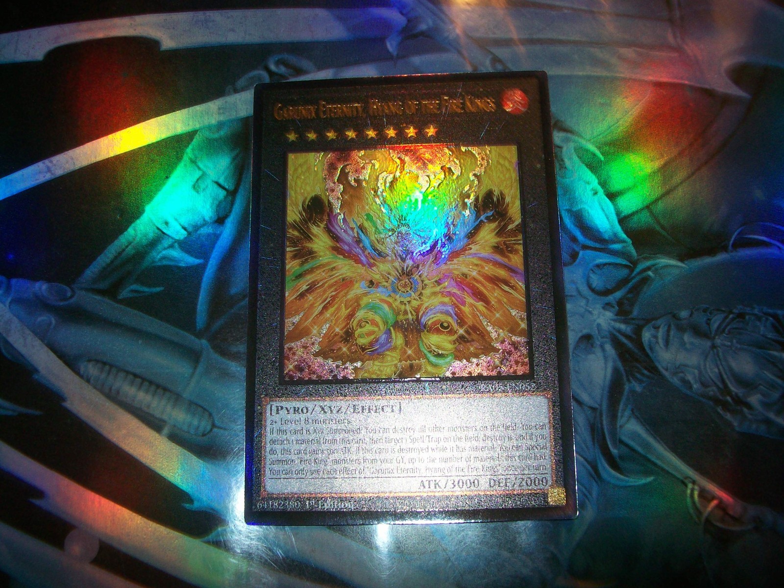 Garunix Eternity, Hyang of the Fire Kings 1st Edition Ultimate Rare RA05-EN052