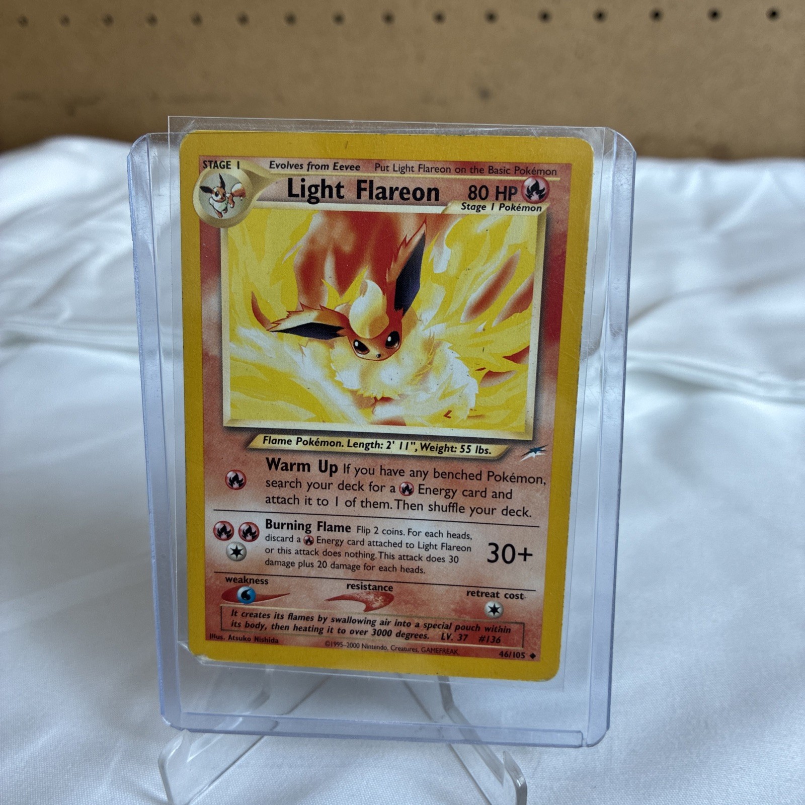 Light Flareon 46/105 Neo Destiny Card Pokémon TCG Unlimited Uncommon