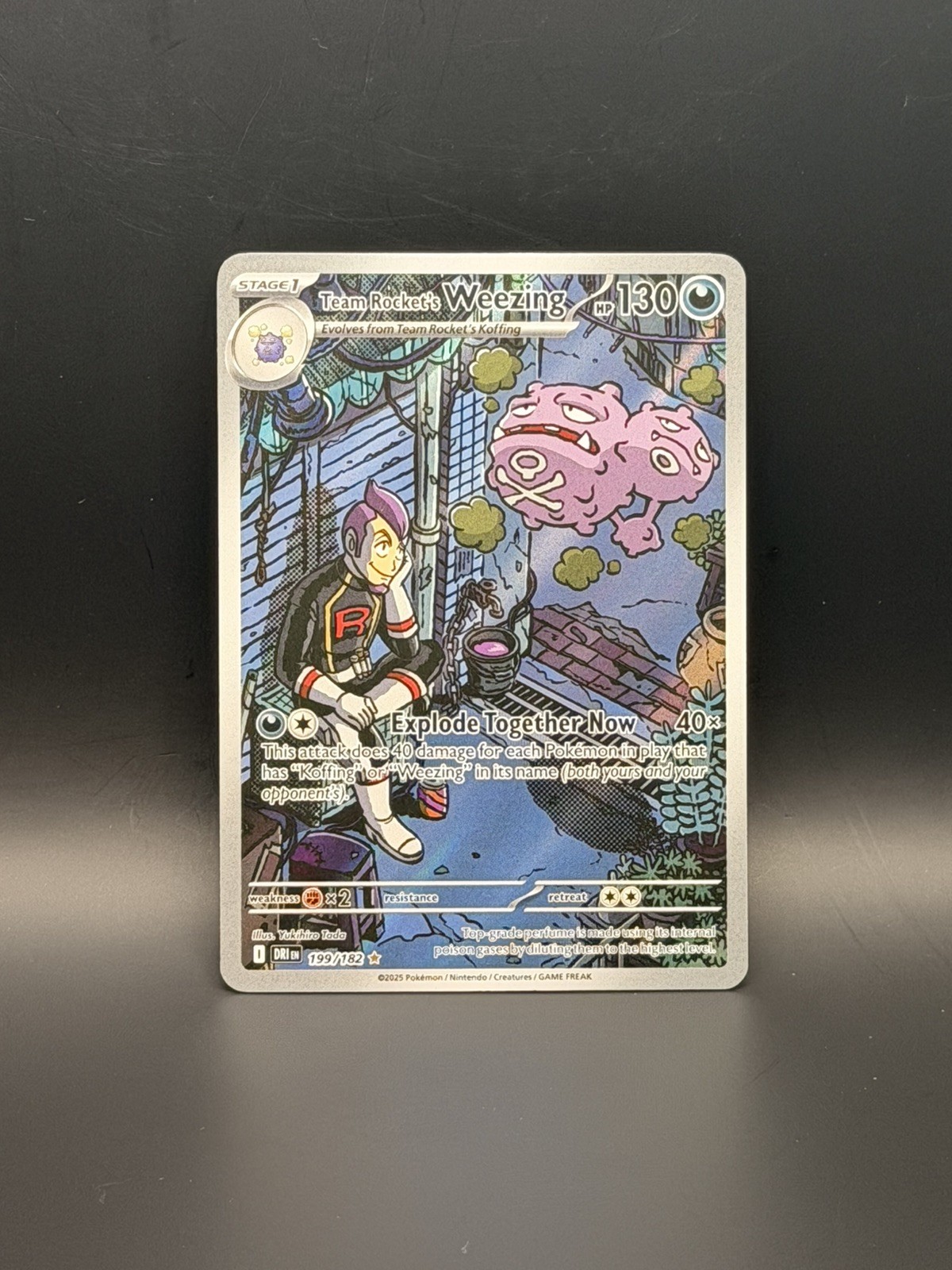 Pokémon TCG Team Rockets Weezing Destined Rivals 199/182