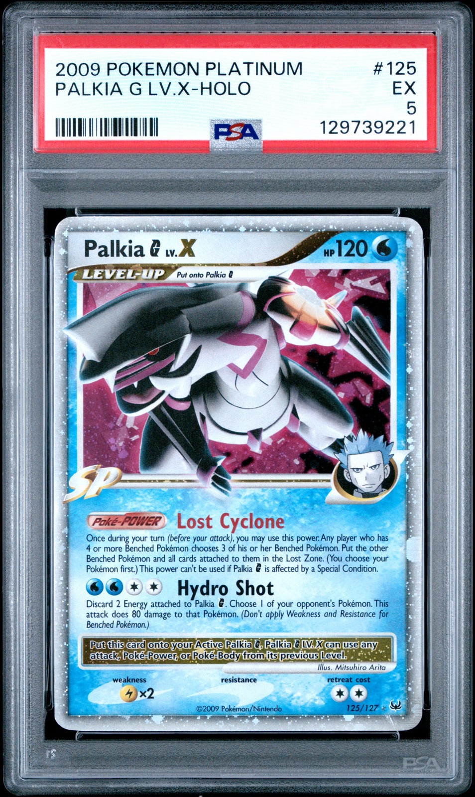 2009 Pokemon Platinum #125 Palkia G Lv.X-Holo PSA 5
