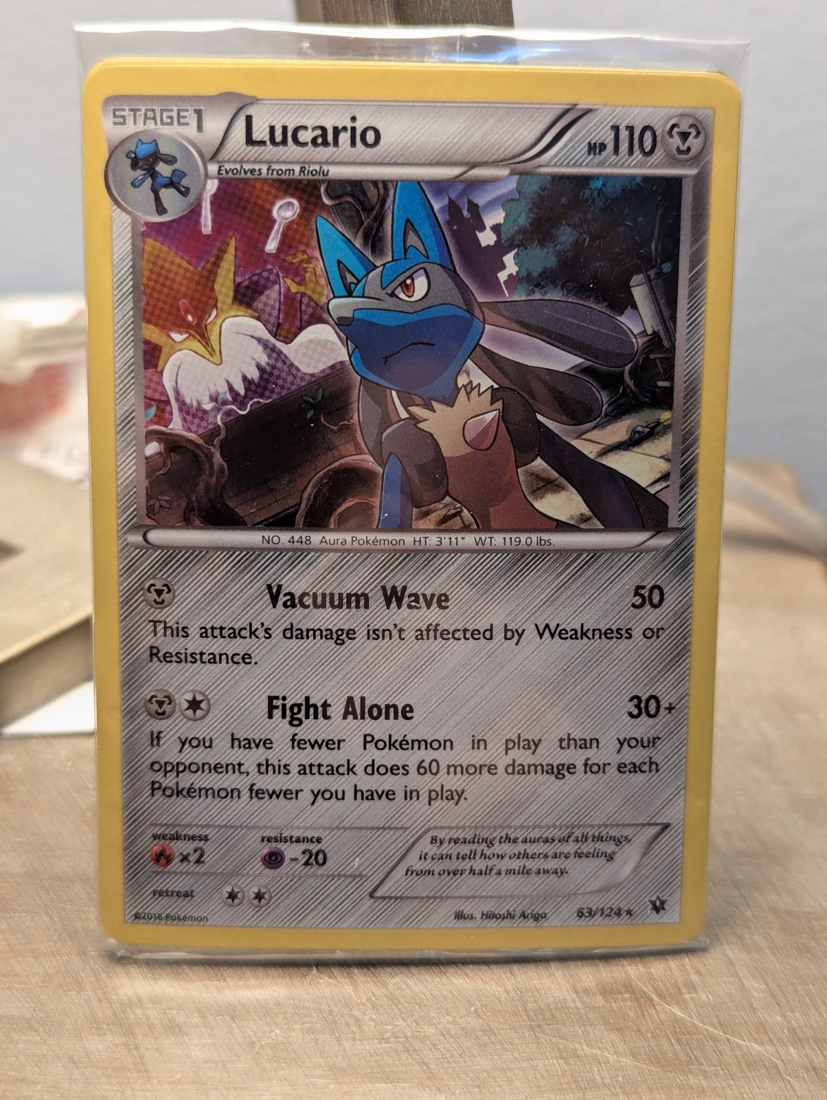 Pokemon Lucario 63/124 w/ Bisharp 64/114 & Zoroark 91/162 Sealed Promo Pack NM