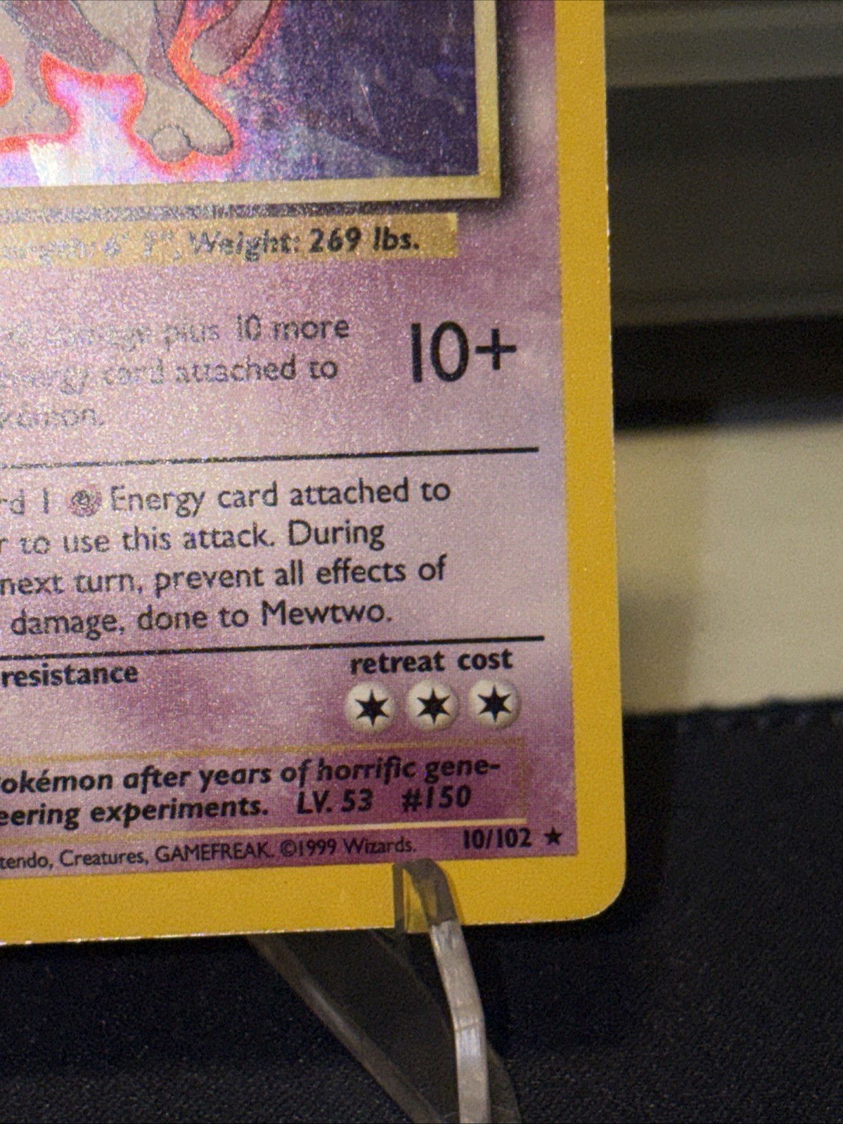 Pokémon TCG Mewtwo Base Set Holo 10/102 NM-LP