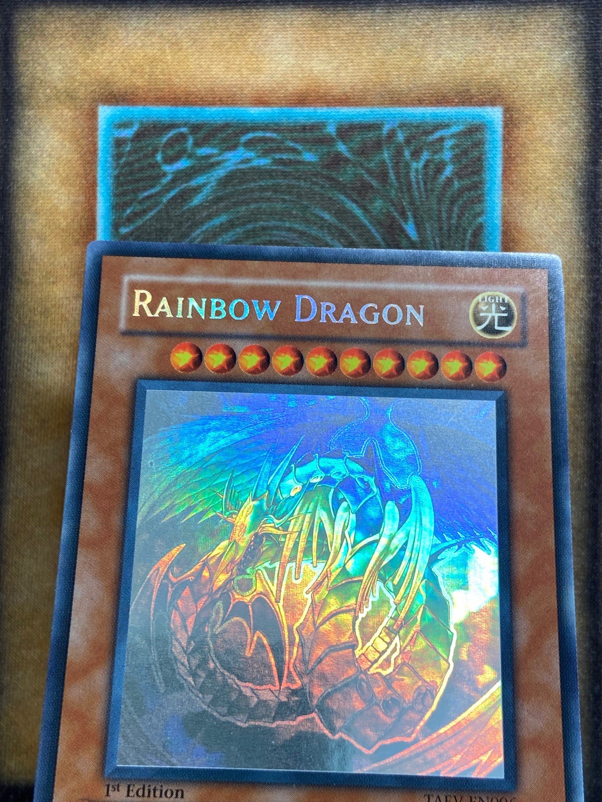 Yugioh Rainbow Dragon TAEV-EN006 Ghost Rare 1st Ed NM