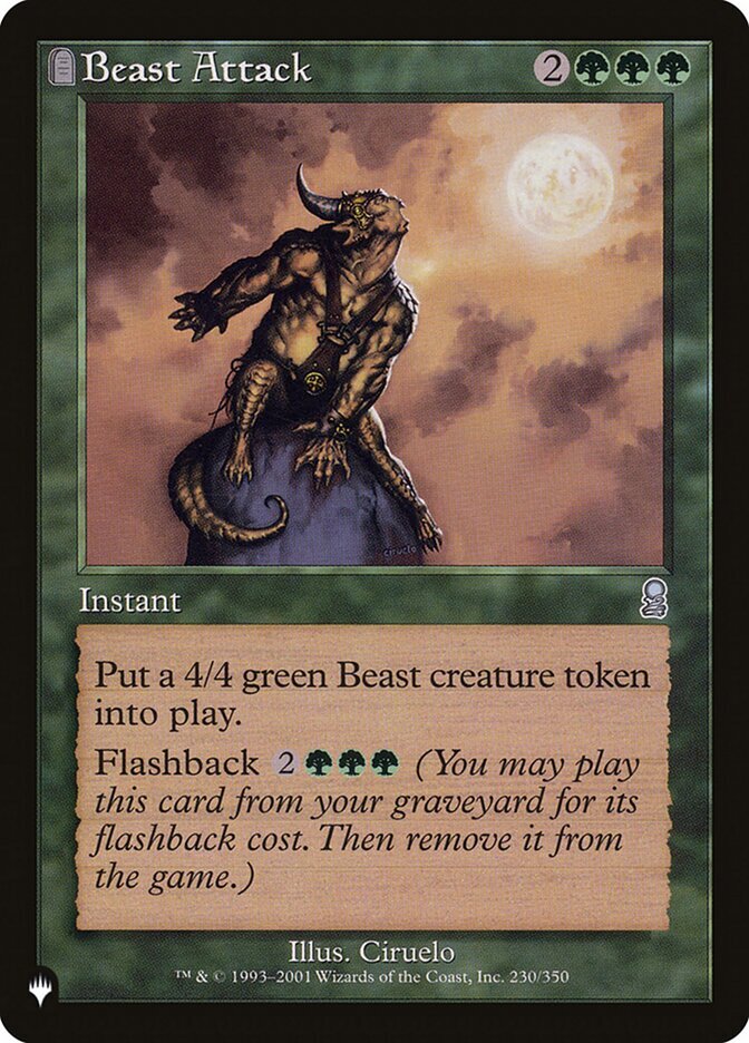 MTG Magic the Gathering Beast Attack (ODY-230/2869) The List LP
