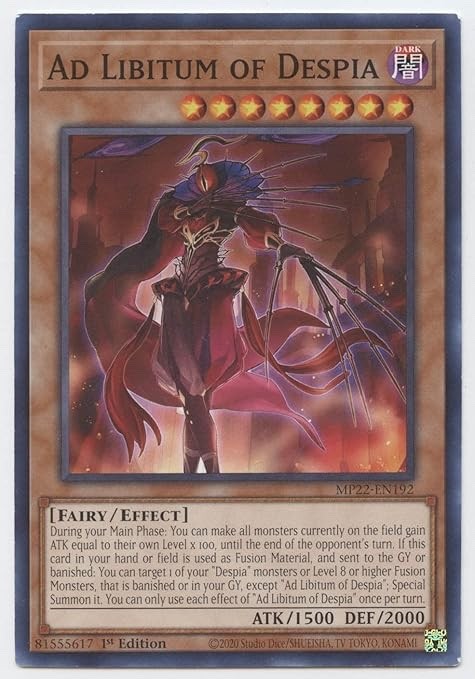 Yu-Gi-Oh! – Ad Libitum of Despia – MP22-EN192 – Common – 1st Edition. – NM/M