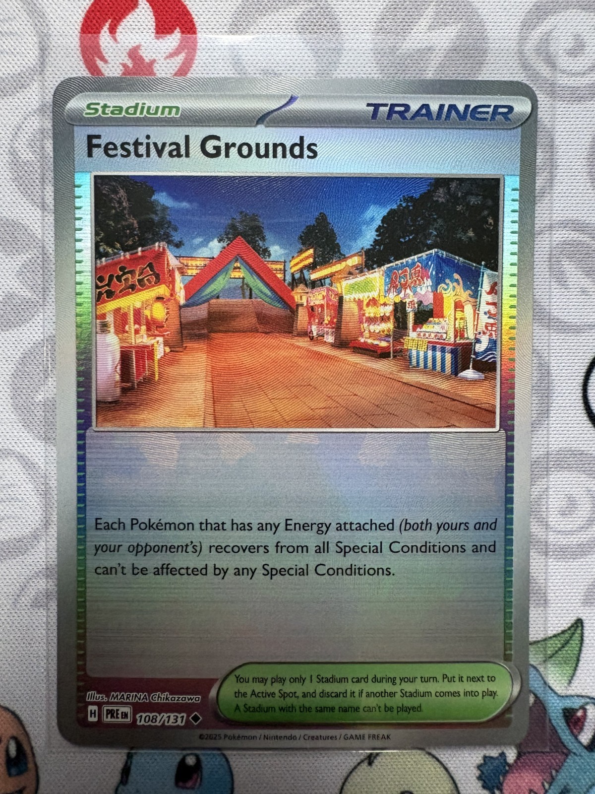 Festival Grounds Pokemon Stadium TCG Prismatic Evolutions Card 108/131