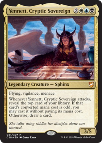 x1 Yennett, Cryptic Sovereign – Foil M MTG Commander 2018 M/NM, English