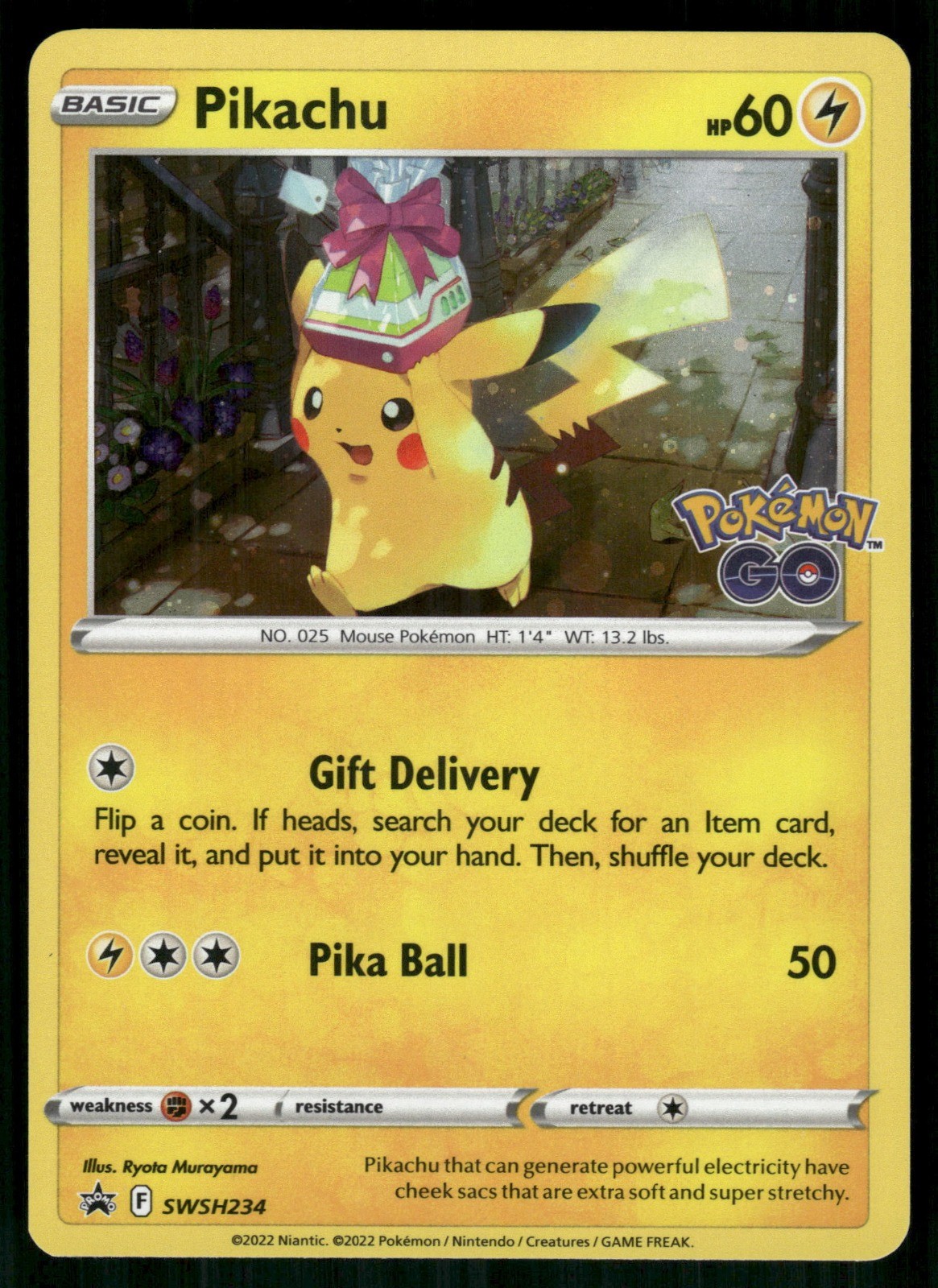 Pikachu – Holo Promo SWSH: Sword & Shield Promo Cards SWSH234 NM