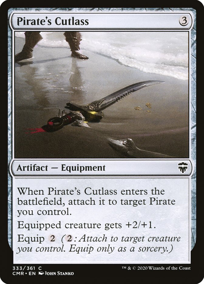 MTG Magic the Gathering Pirate’s Cutlass (333/794) Commander Legends LP