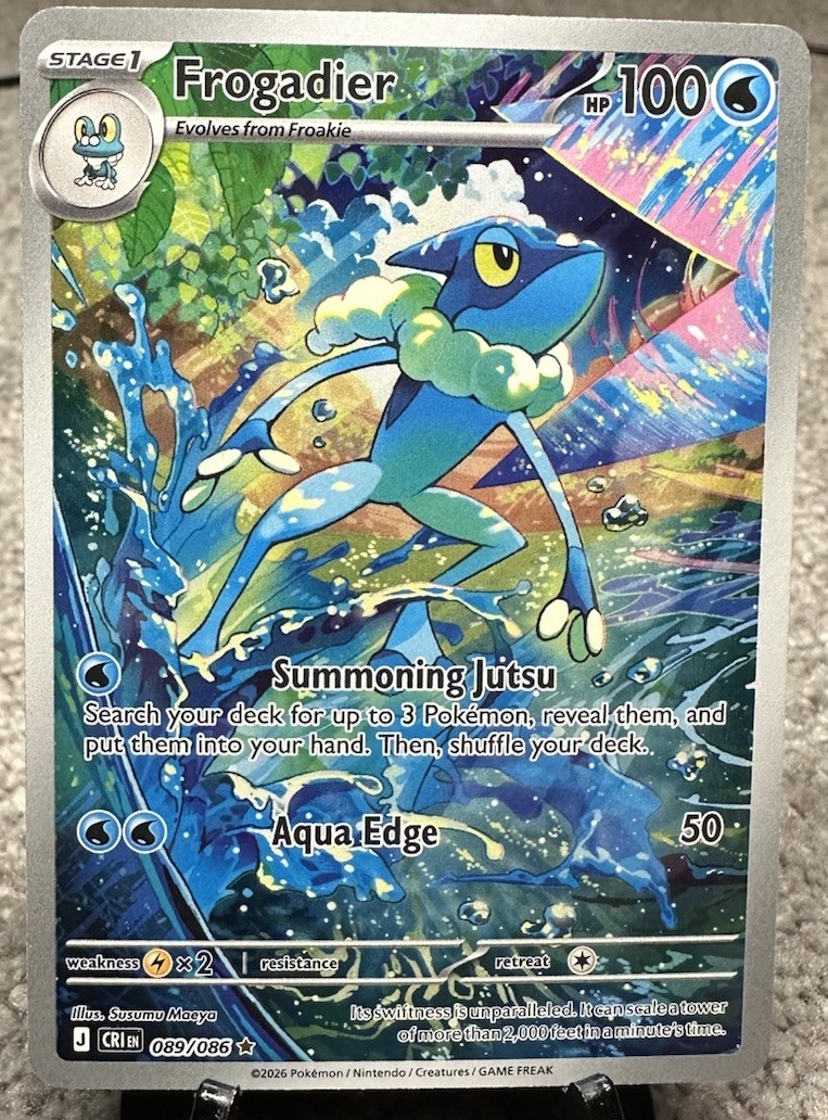 💥 Pokemon TCG Frogadier 089/086 Illustration Rare IR Chaos Rising Holo – 2026