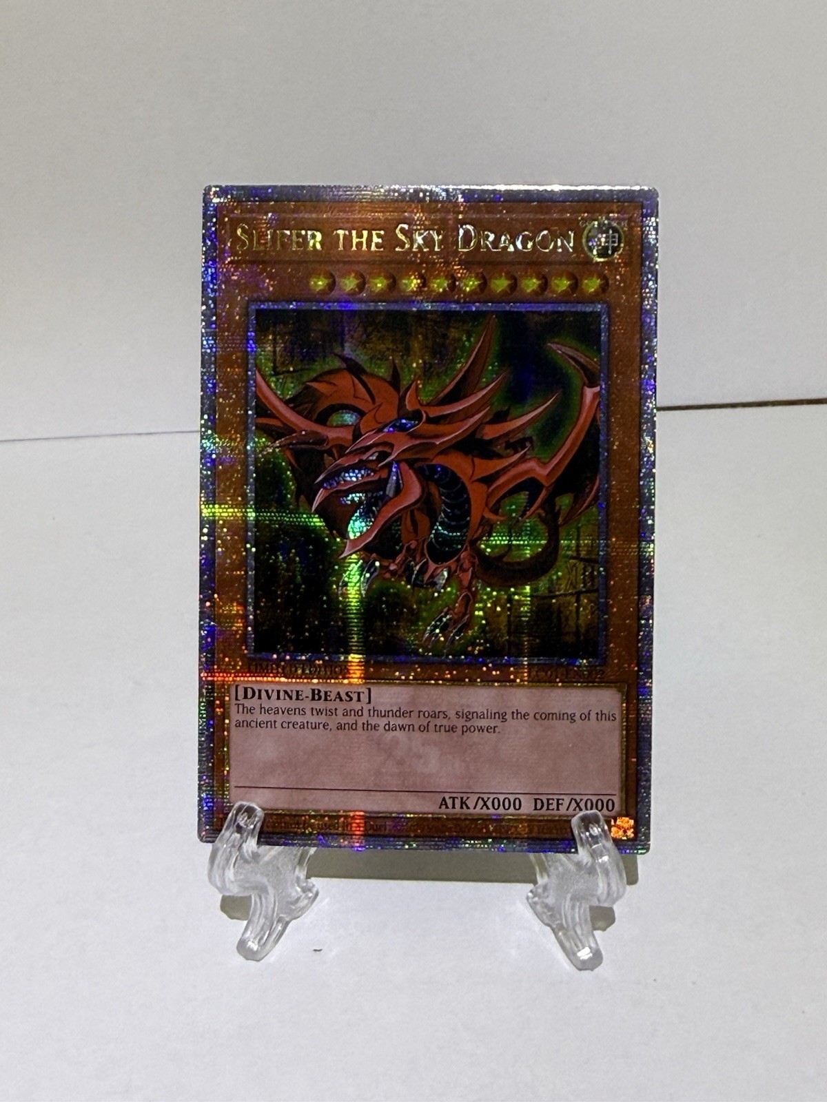 Yugioh – Slifer the Sky Dragon (Quarter Century Secret Rare) LC01-EN002 Limited