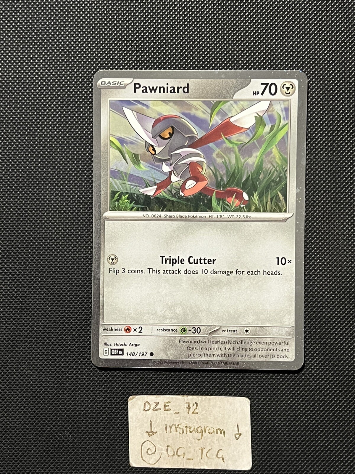 Pokemon Kingambit Promo Box – Pawniard – 148/197 – COSMOS HOLO PROMO – M/NM
