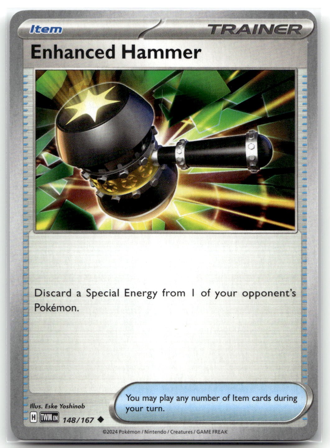 Enhanced Hammer – 148/167 SV06: Twilight Masquerade Uncommon Pokemon TCG NM
