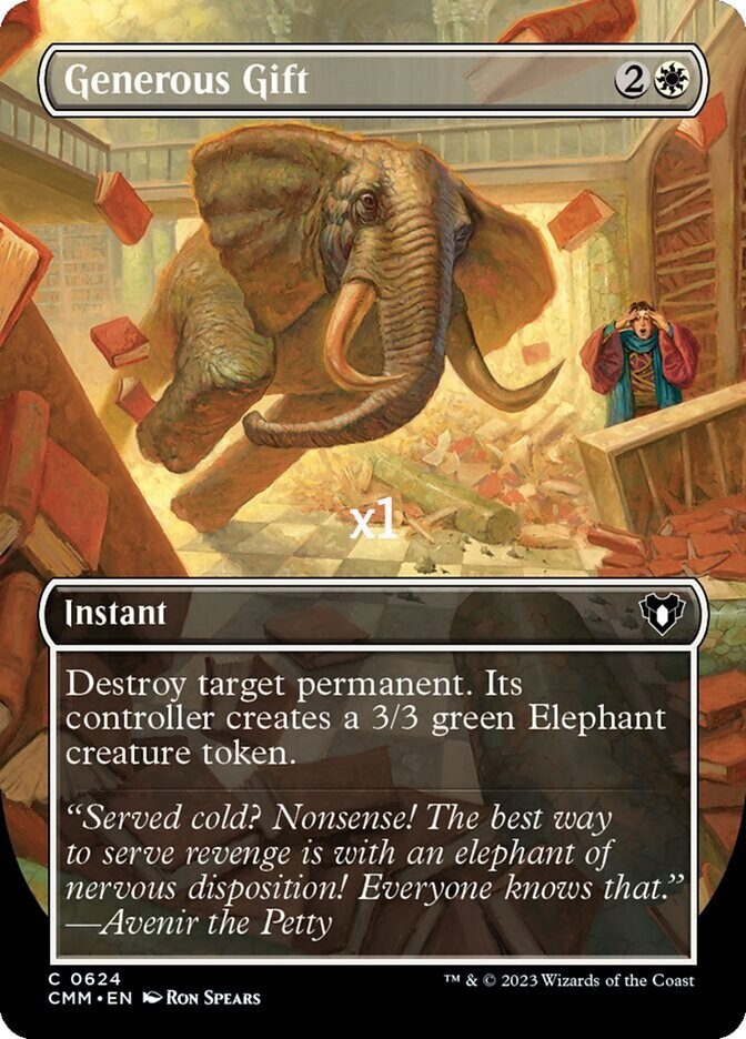 MTG Borderless Commander Masters CMM Generous Gift MINT (SELECT)