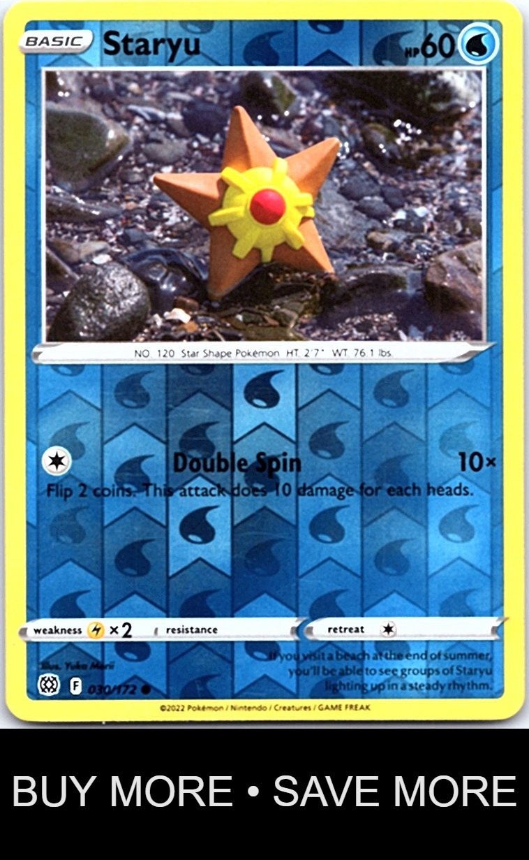 Staryu 030/172 Brilliant Stars Reverse Holo Morii