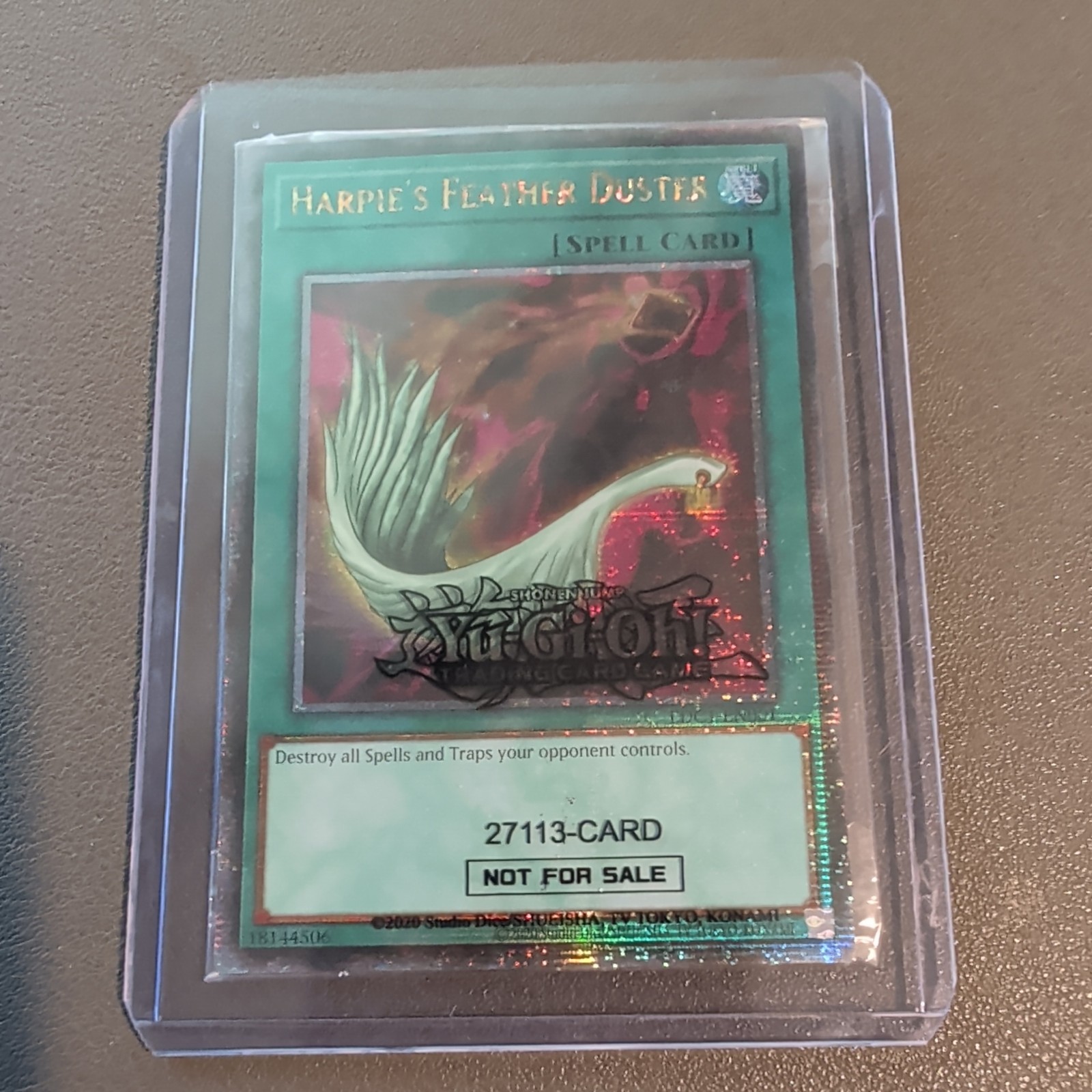 Yugioh! Harpie’s Feather Duster EDC1-EN001 Early Days Collection QCSR Sealed!