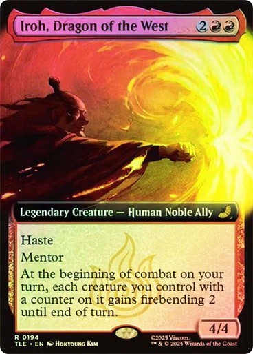 Iroh, Dragon of the West (Extended Art) (194) (Foil) Avatar: The Last Airbend…