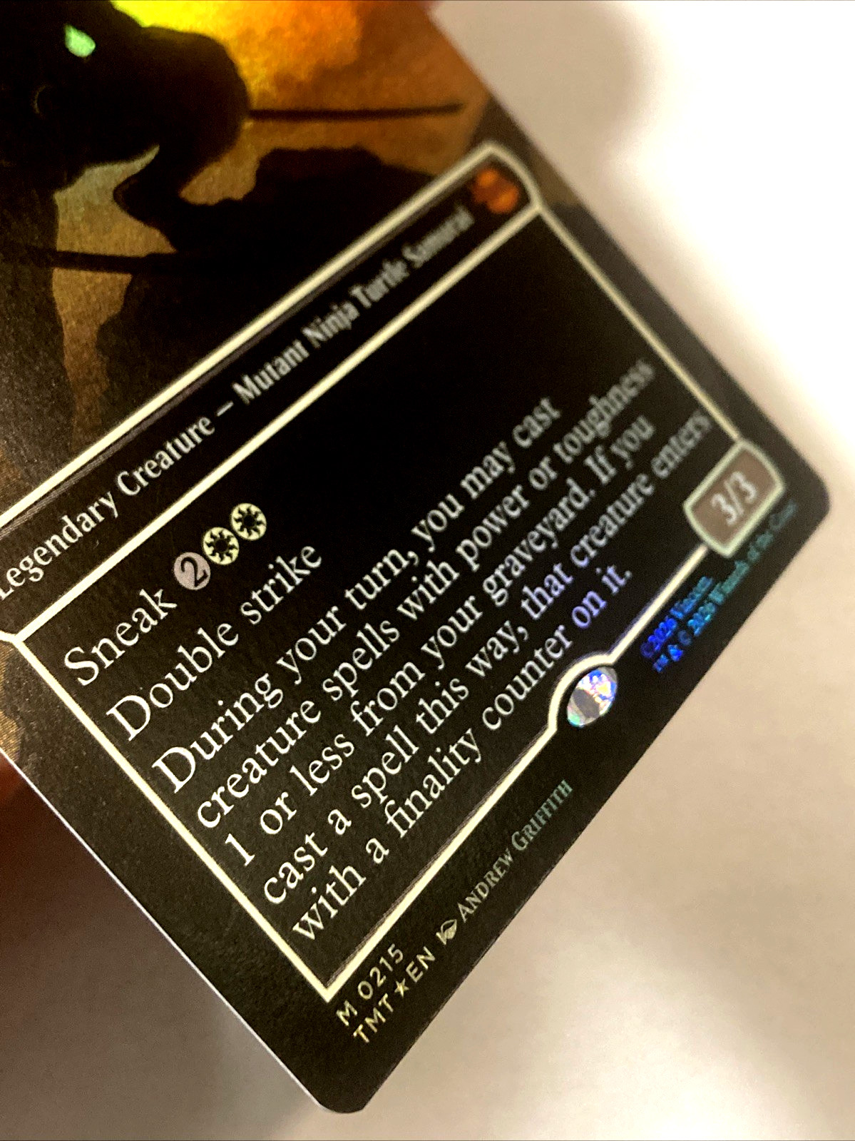 MTG Leonardo, Sewer Samurai (Borderless Foil) Teenage Mutant Ninja Turtles 215