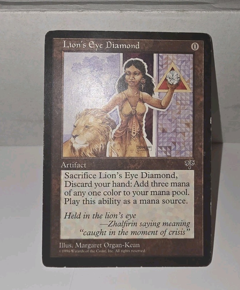 Wizards of the Coast Lion’s Eye Diamond Mirage Artifact Rare English 1996