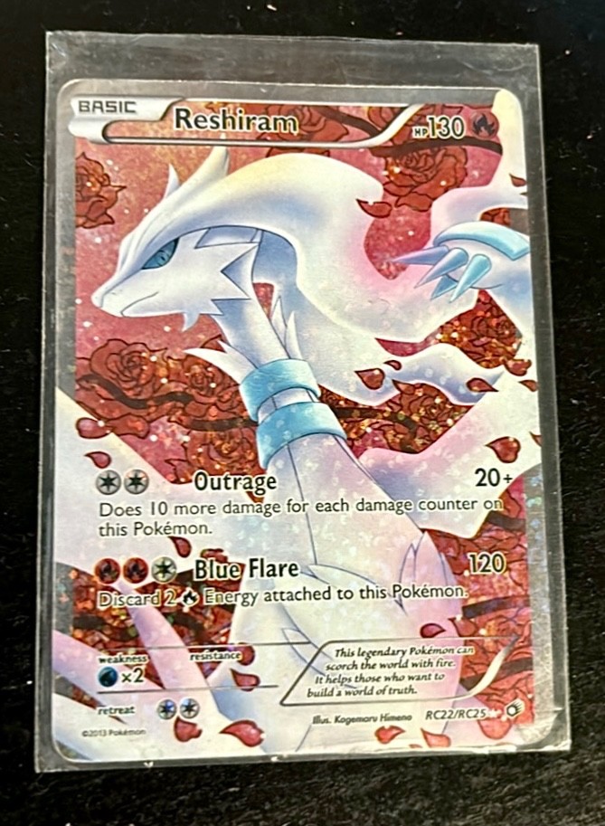 Reshiram (Full Art) RC22/RC25 Legendary Treasures: Radiant Collection Holo