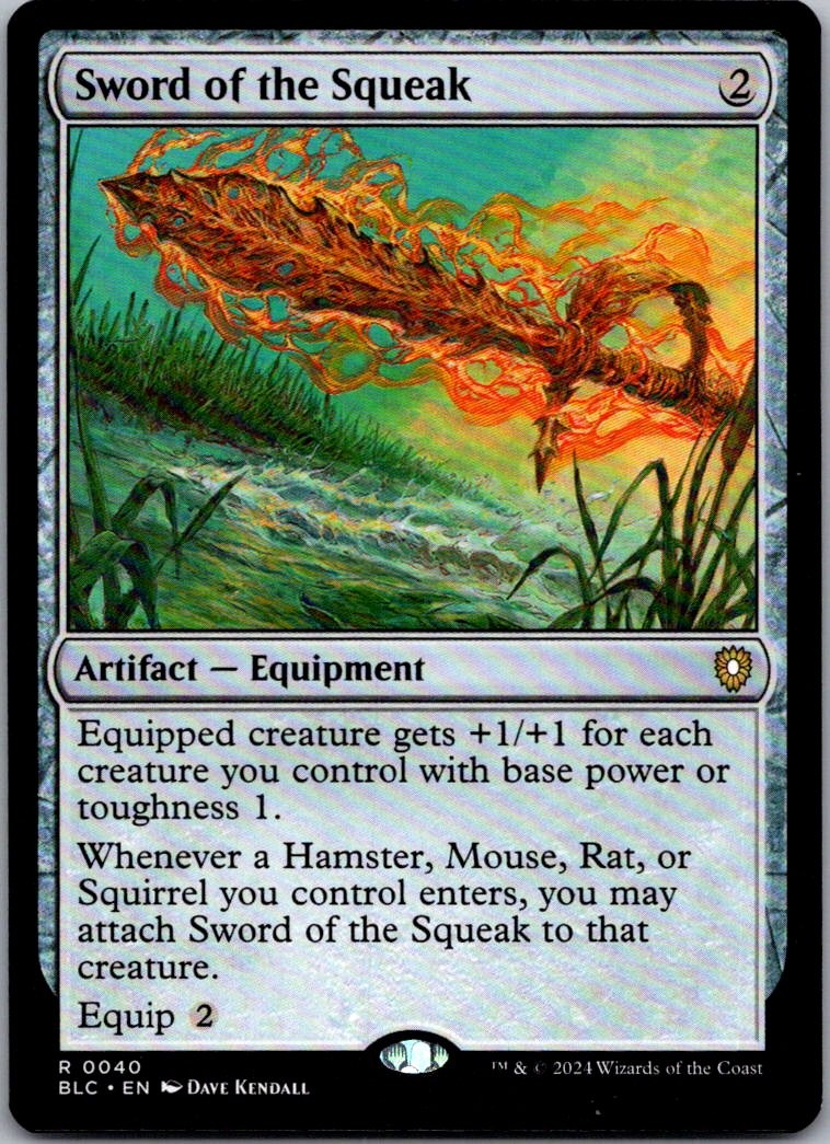Sword of the Squeak R Commander: Bloomburrow 40 LP