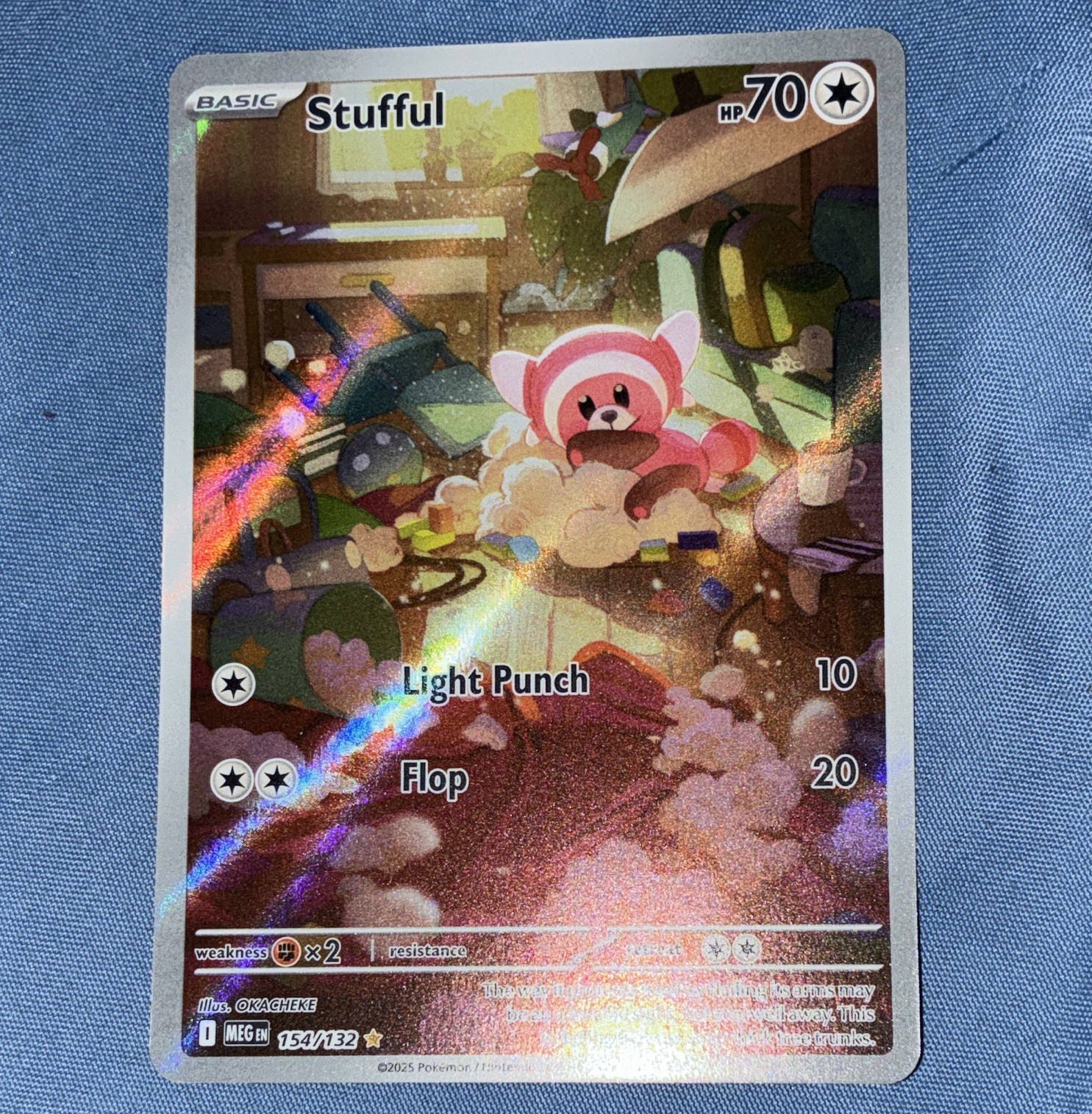 The Pokémon Company Stufful 154/132 ME01 Mega Evolution Holo English 70 HP