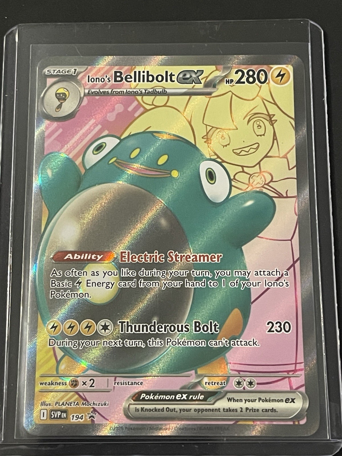Iono’s Bellibolt ex 194 Sv: Scarlet & Violet Promo Cards Holo