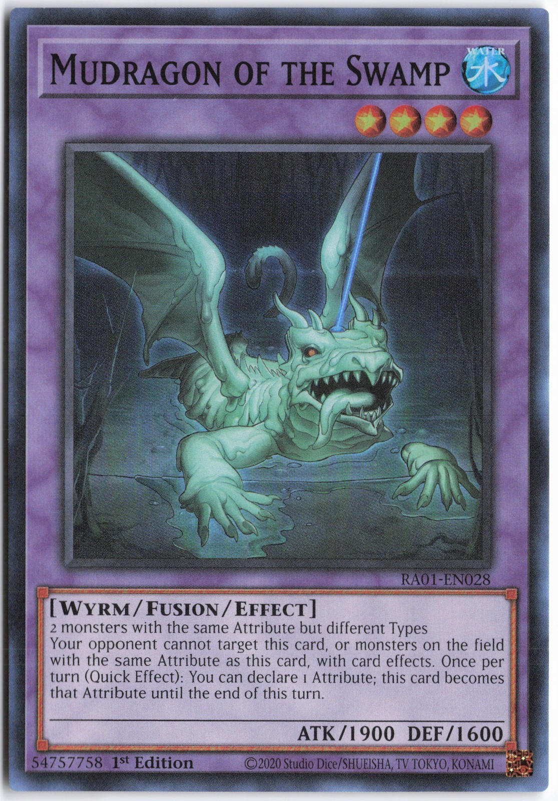 Yugioh – Mudragon of the Swamp RA01-EN028 1st Edition – 25th Anniversary Rarity
