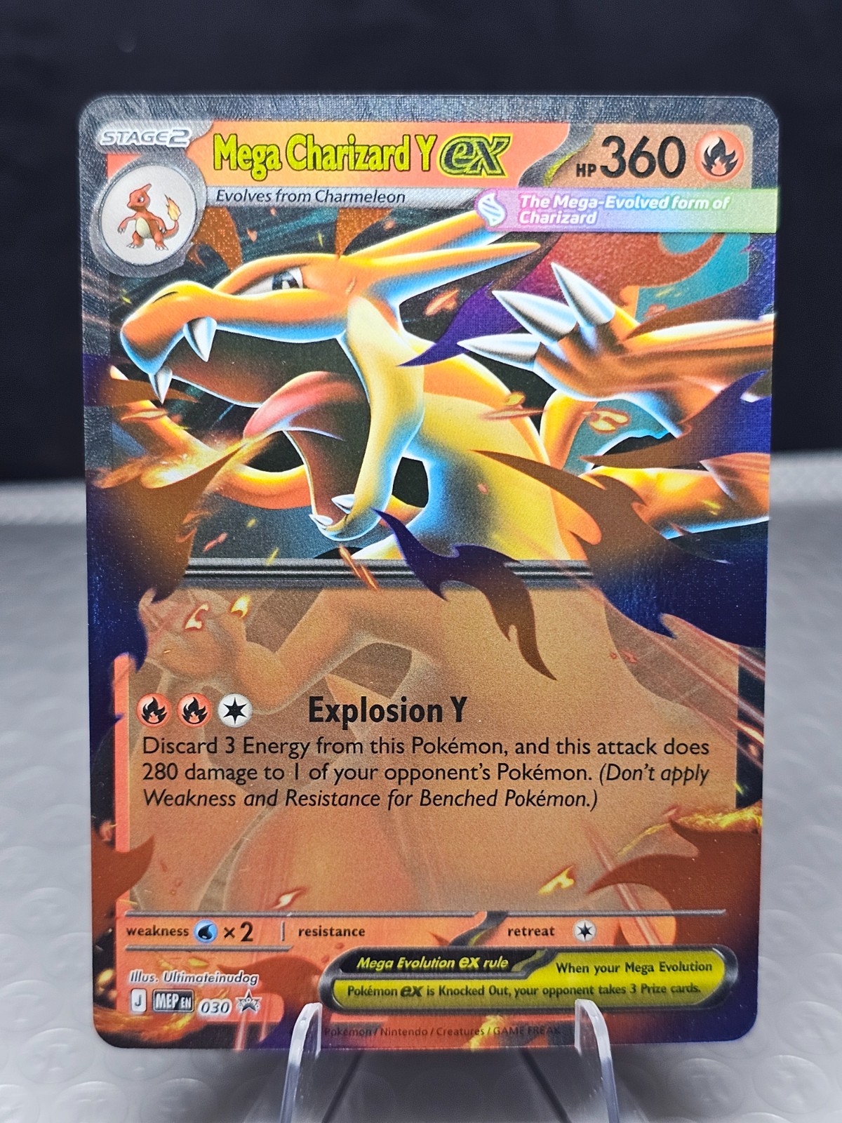 Mega Charizard Y ex 030 Me: Mega Evolution Promo Holo [gls0876]