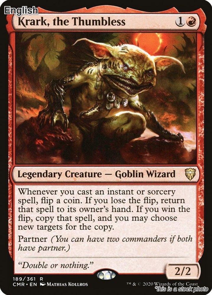 Magic Krark, the Thumbless 189 Rare Commander Legends NM