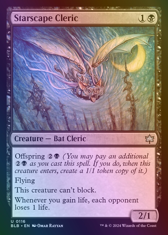 Foil Starscape Cleric [Bloomburrow] #116 NM MTG