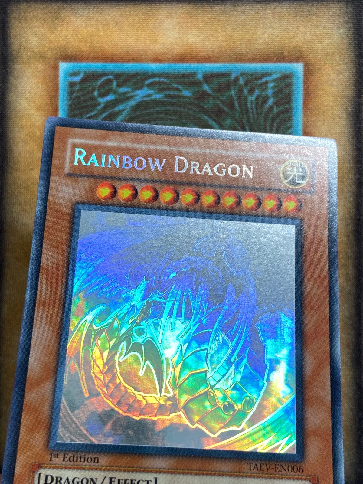 Yugioh Rainbow Dragon TAEV-EN006 Ghost Rare 1st Ed NM
