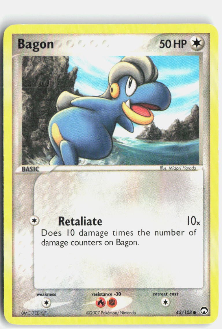Bagon 43/108 Common Power Keepers Pokemon Moderately Played