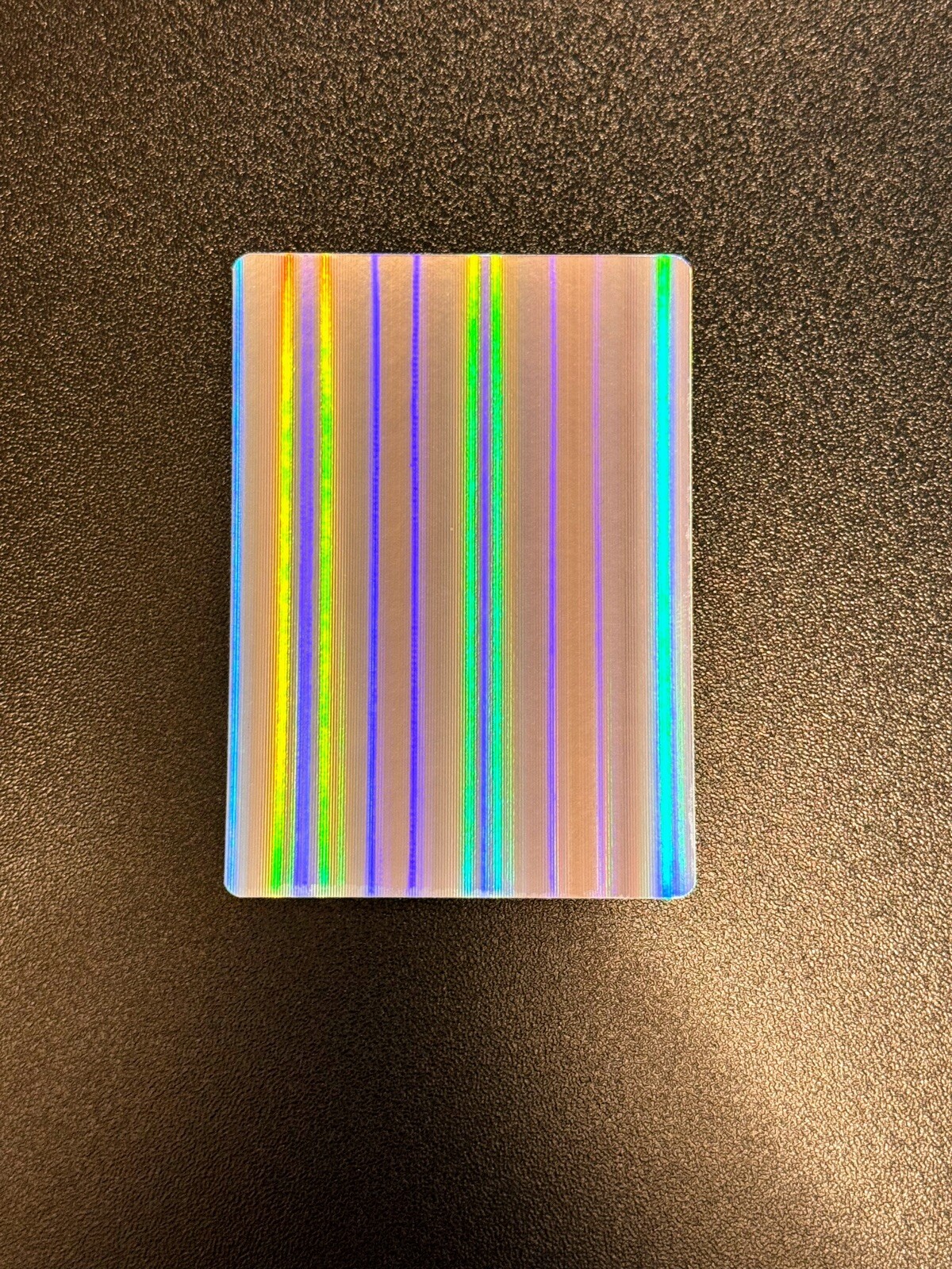 Authentic Blank Pokémon Holographic Card w Vertical Holo Pattern (High Quality!)